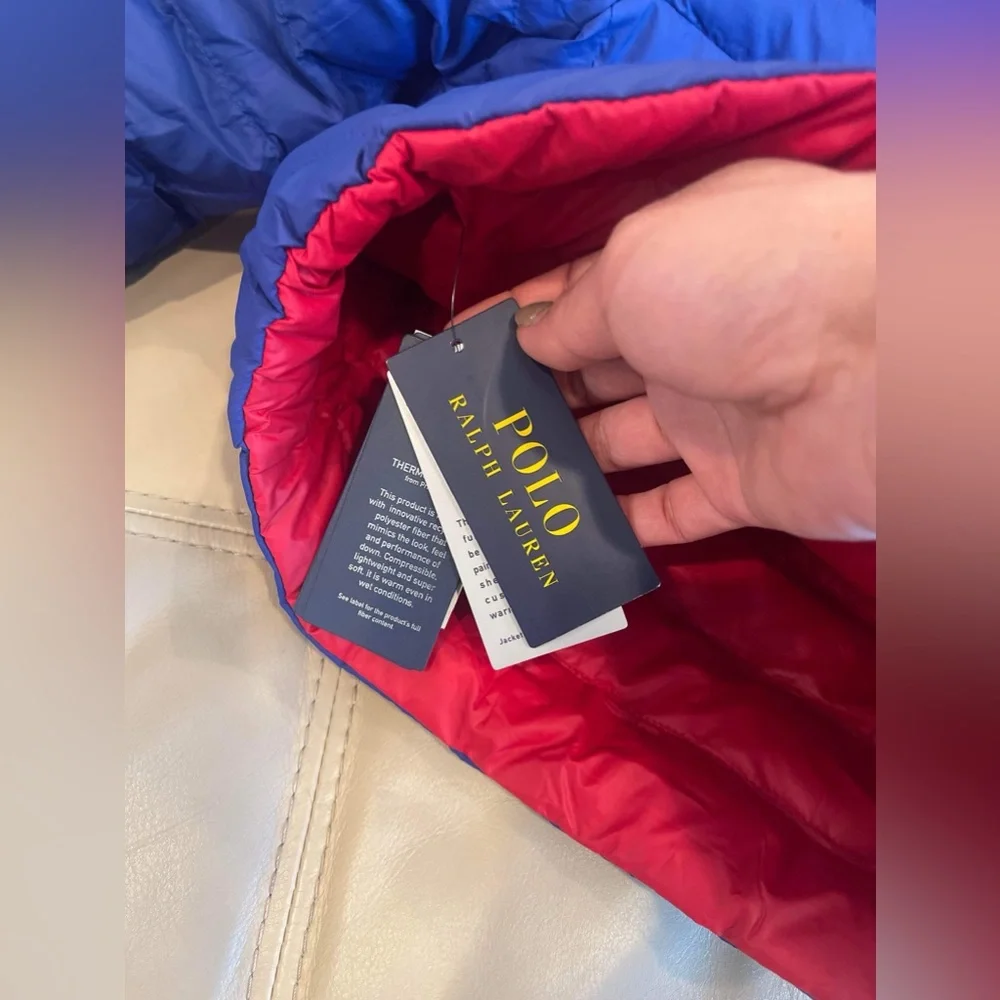 BrandNew polo by Ralph Lauren Reversible terra puffer jacket size 6 - Picture 7 of 13